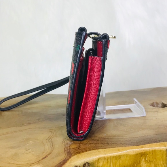 Michael Kors Large Flat Phone Case Floral Wristlet - Picture 3 of 8